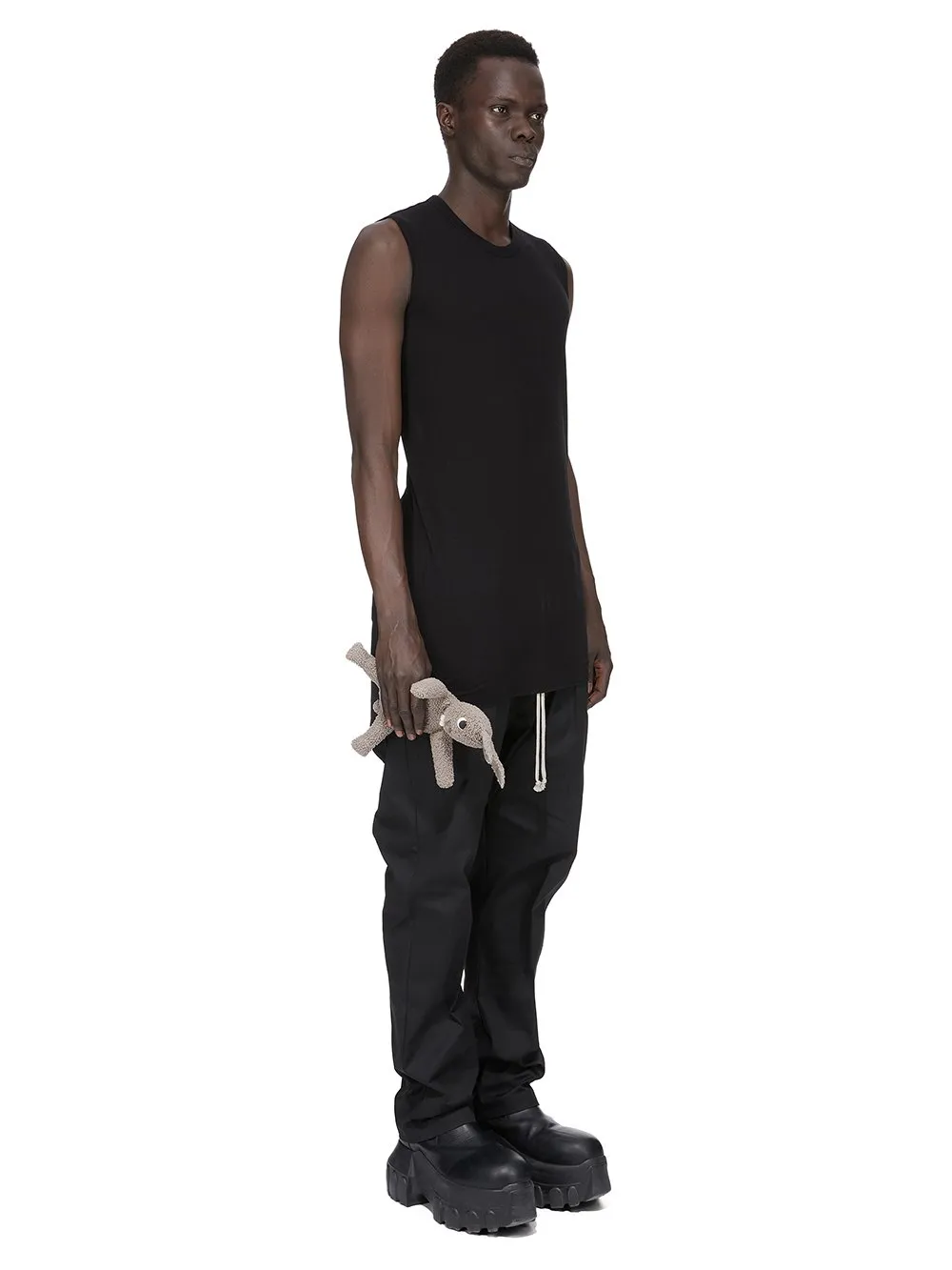 Rick Owens Hun Bunny In Dark Dust Lamb Shearling