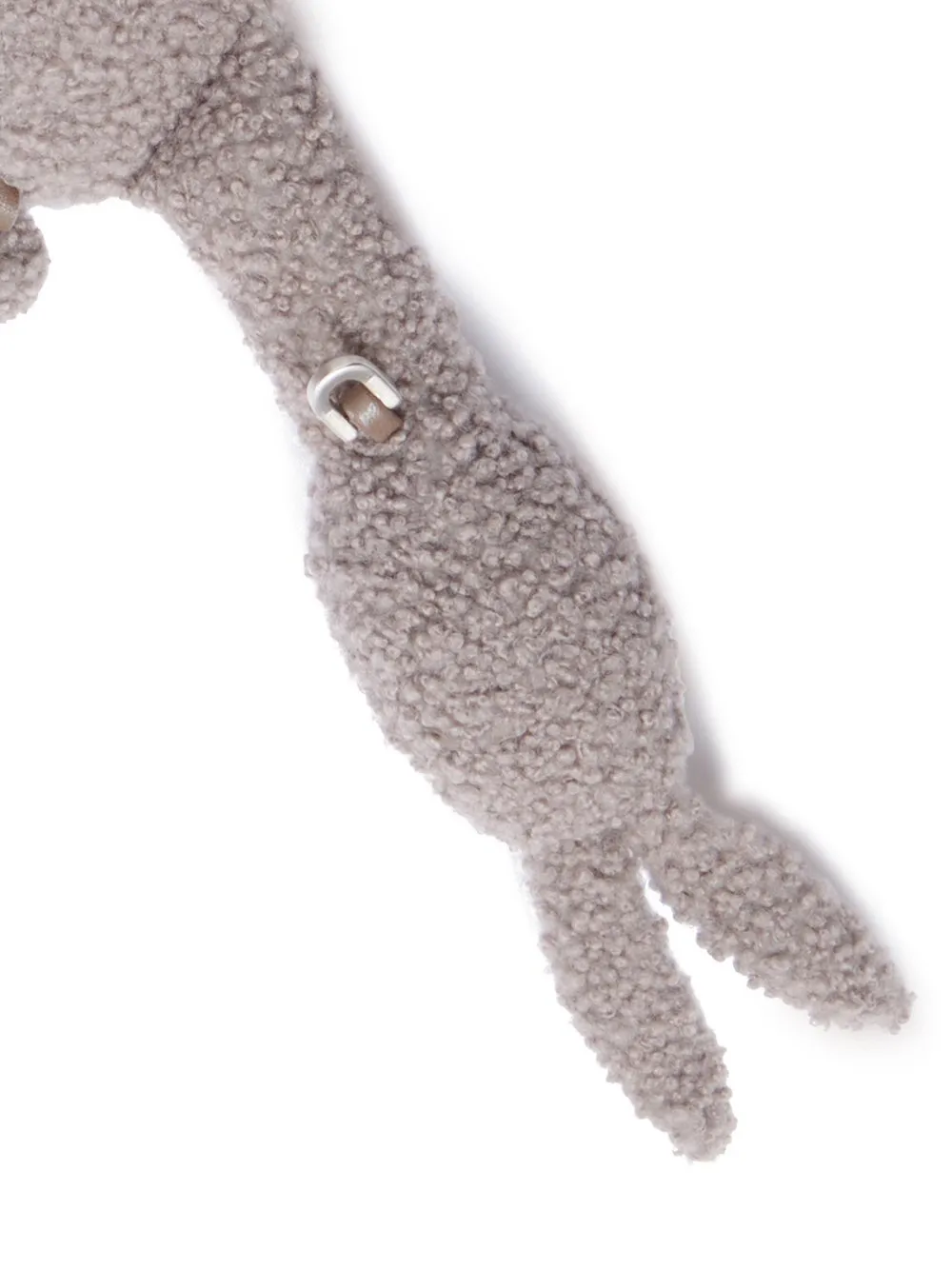 Rick Owens Hun Siamese Bunny In Dark Dust Lamb Shearling