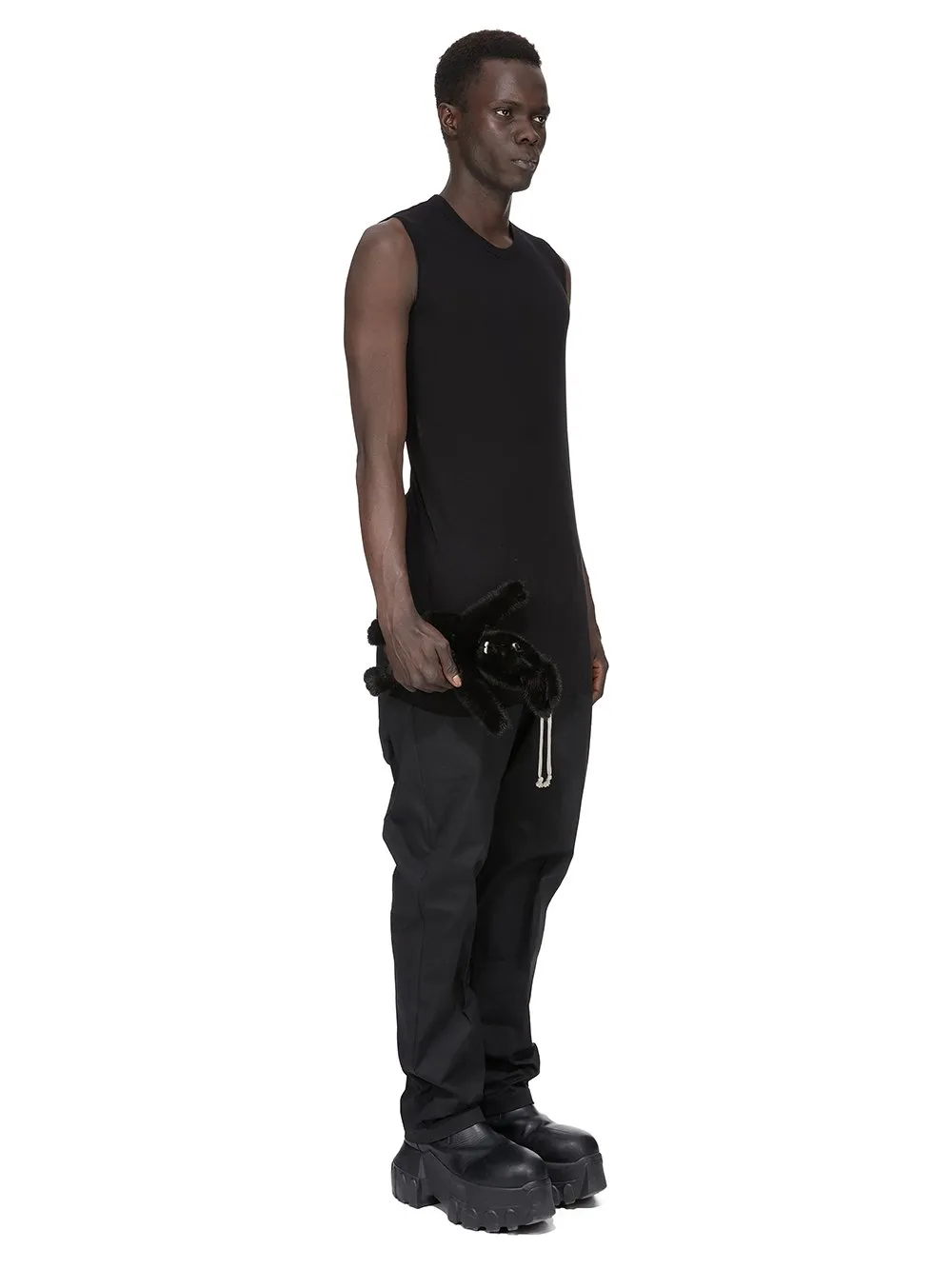 Rick Owens Hun Bunny In Black Mink Fur