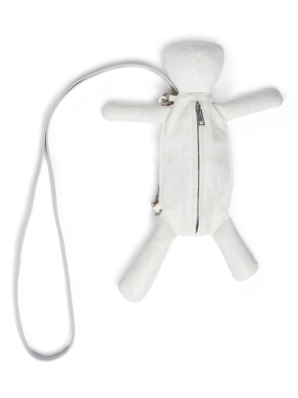 Rick Owens Hun Cyclop In Chalk White Lamb Leather