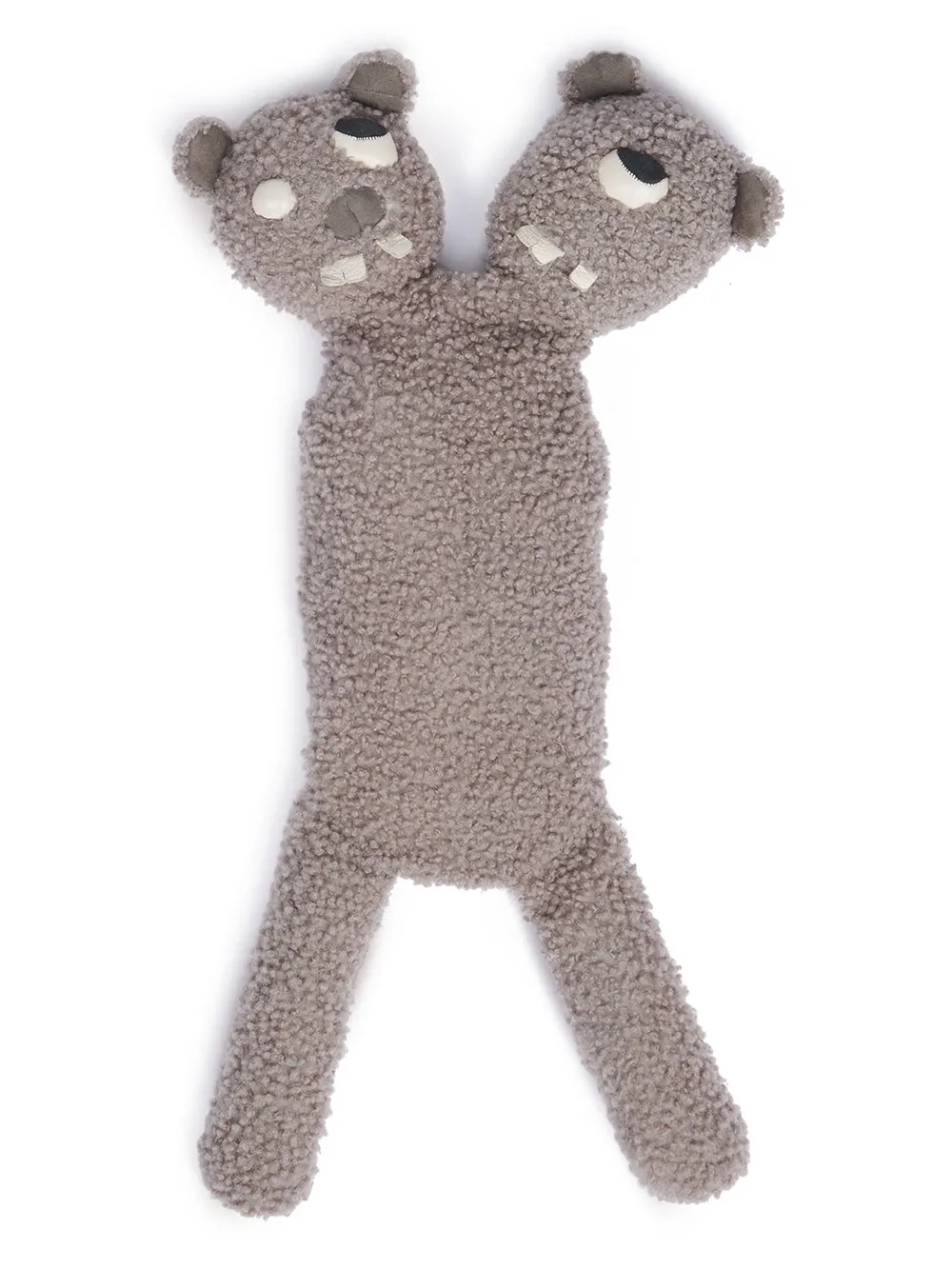 Rick Owens Hun Siamese Bear In Dark Dust Lamb Shearling