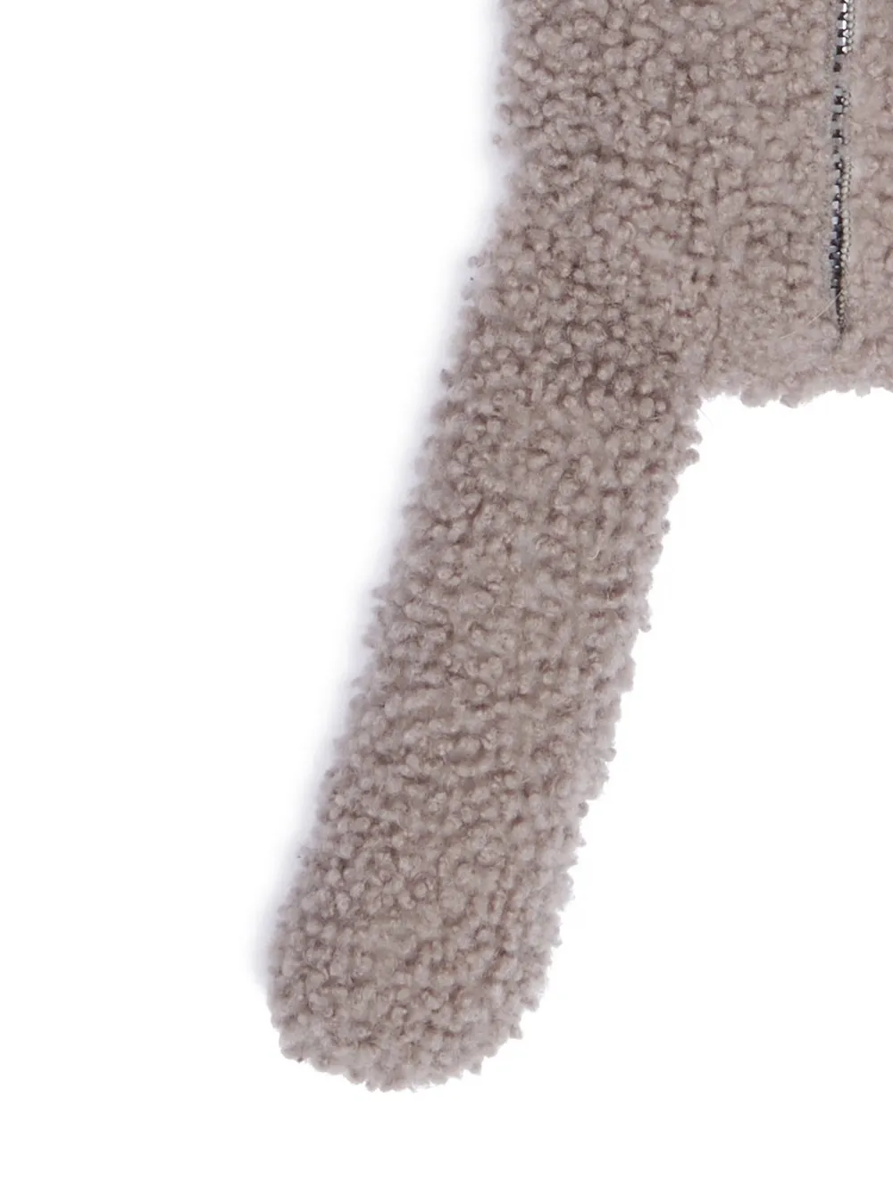 Rick Owens Hun Siamese Bear In Dark Dust Lamb Shearling