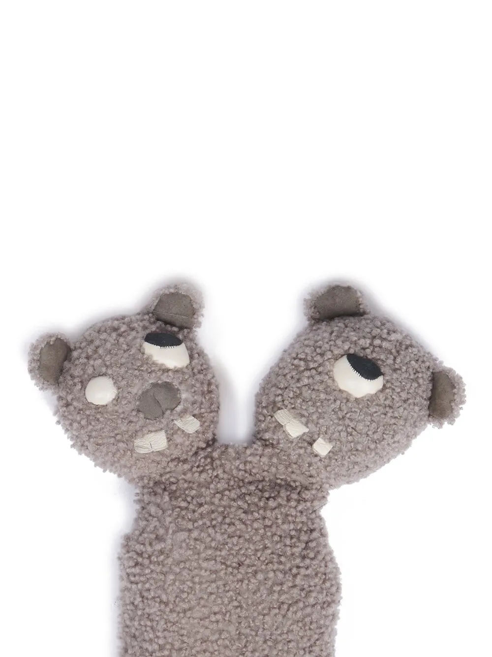 Rick Owens Hun Siamese Bear In Dark Dust Lamb Shearling