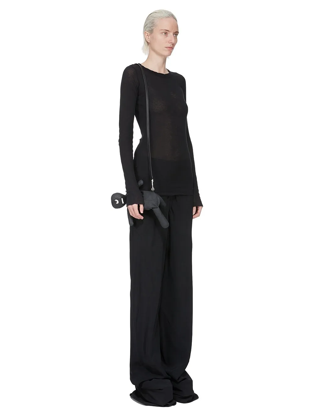 Rick Owens Hun Cyclop In Black Lamb Leather