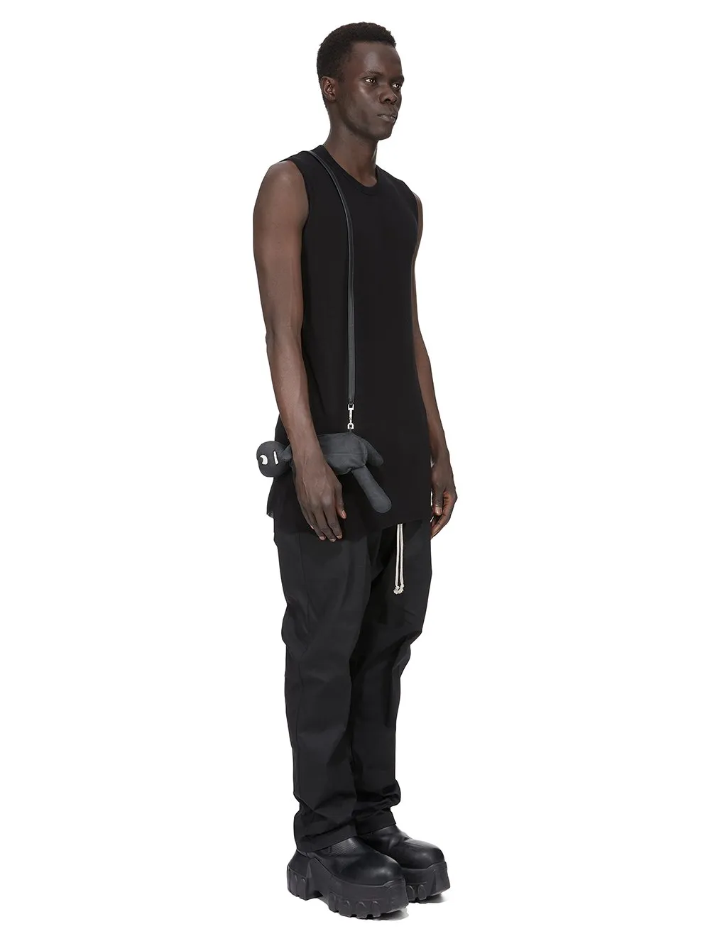 Rick Owens Hun Cyclop In Black Lamb Leather