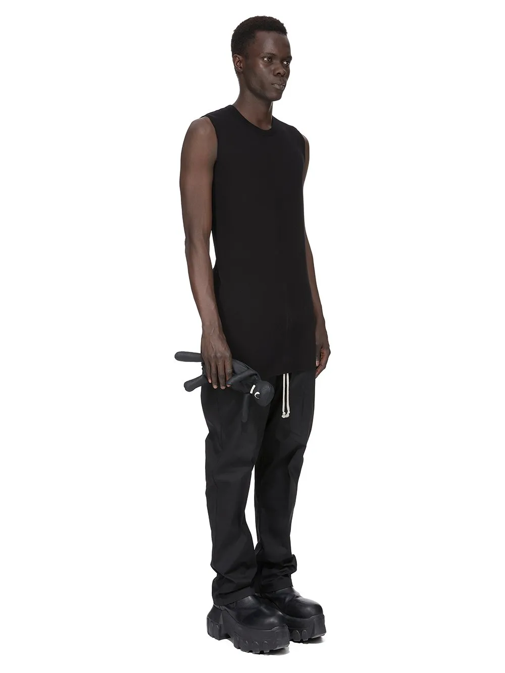 Rick Owens Hun Cyclop In Black Lamb Leather