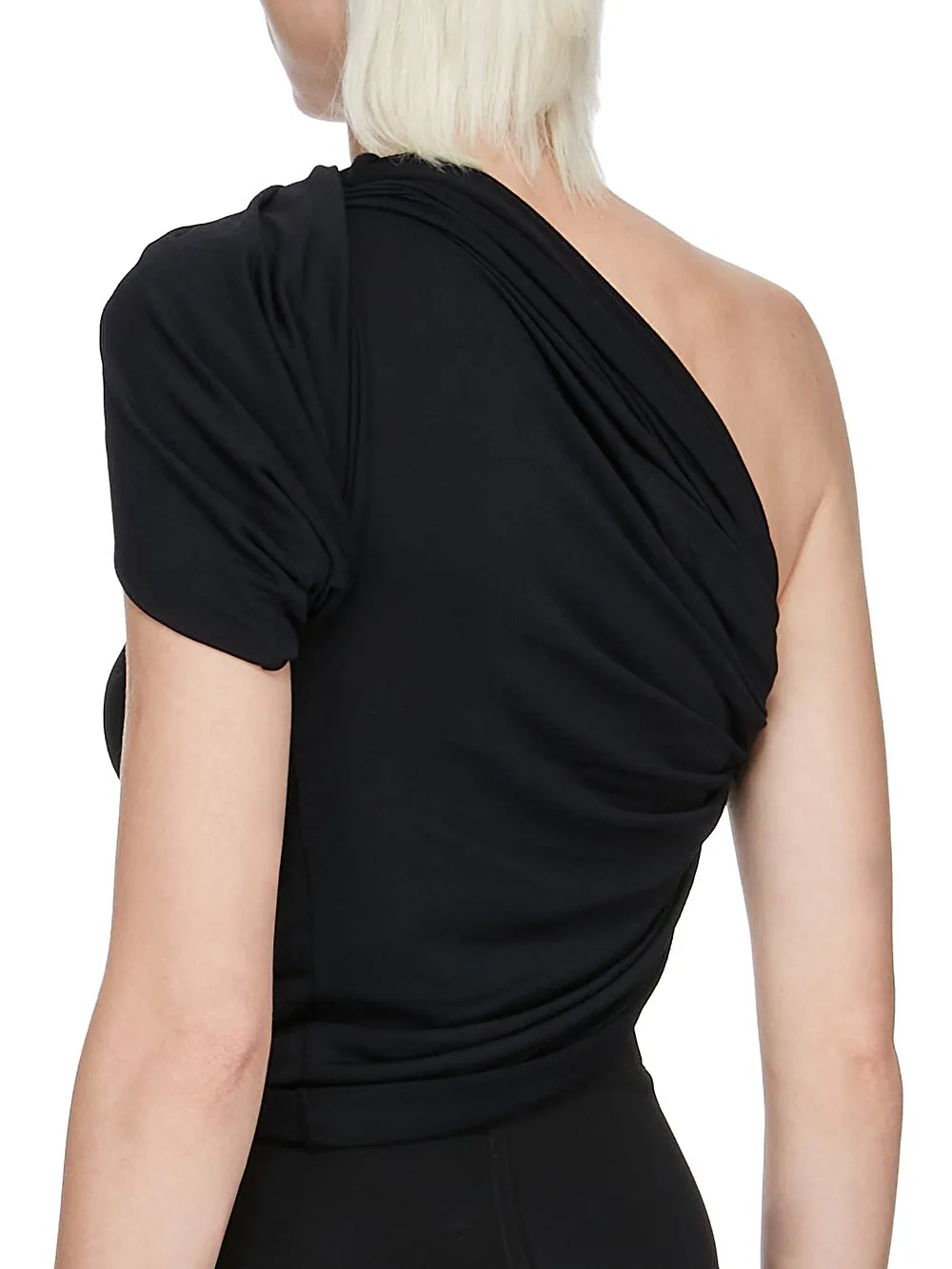Rick Owens Concordians Anita Top In Black Viscose Crepe Jersey