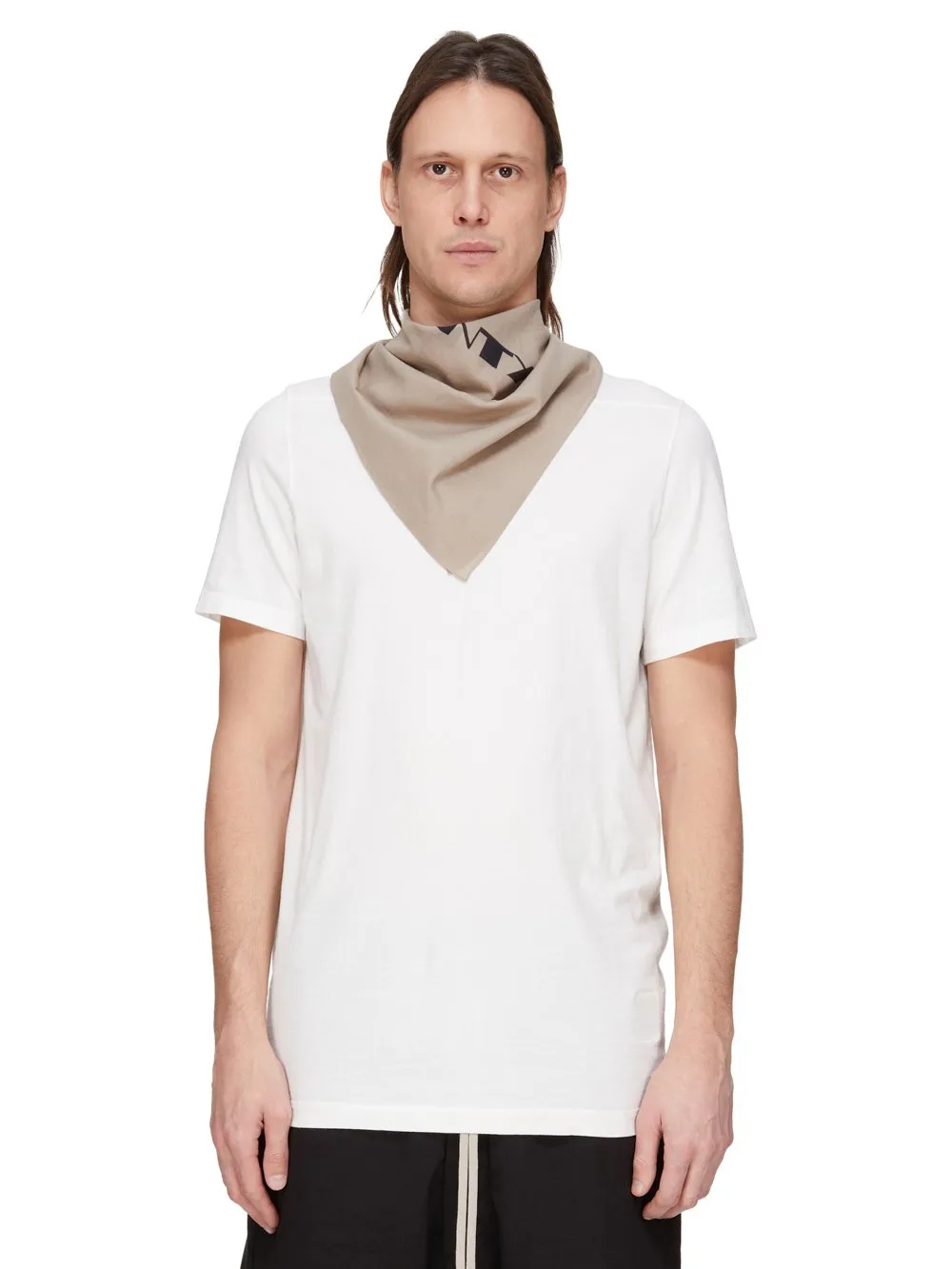 Drkshdw Concordians Bandana In Dirty Pearl/Black Cotton