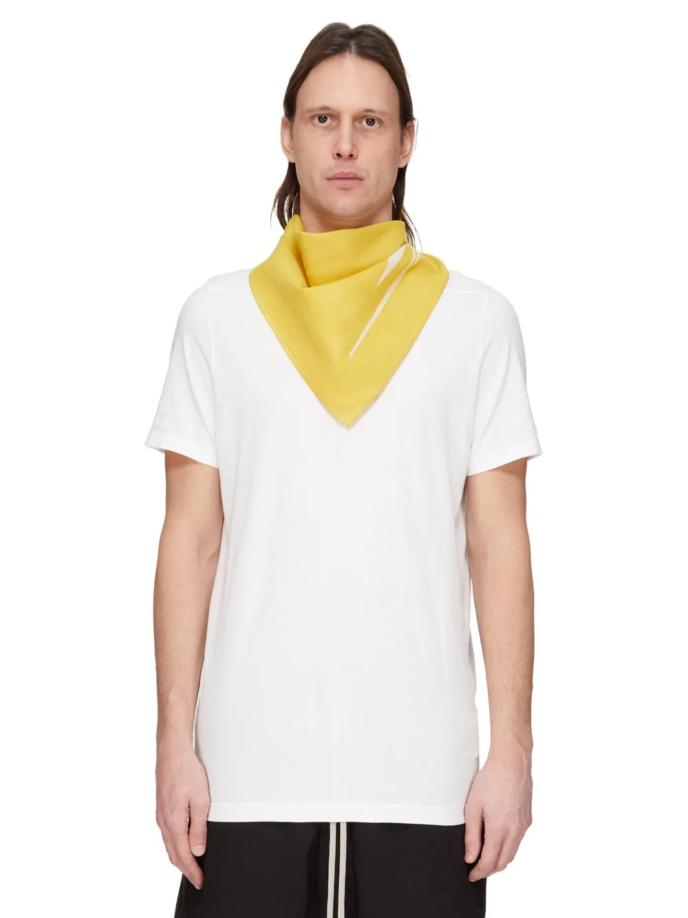 Drkshdw Concordians Bandana In Lemon/Pearl Cotton