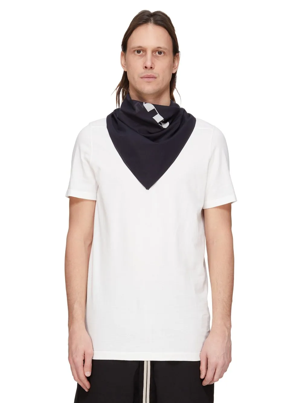 Drkshdw Concordians Bandana In Black/Pearl Cotton
