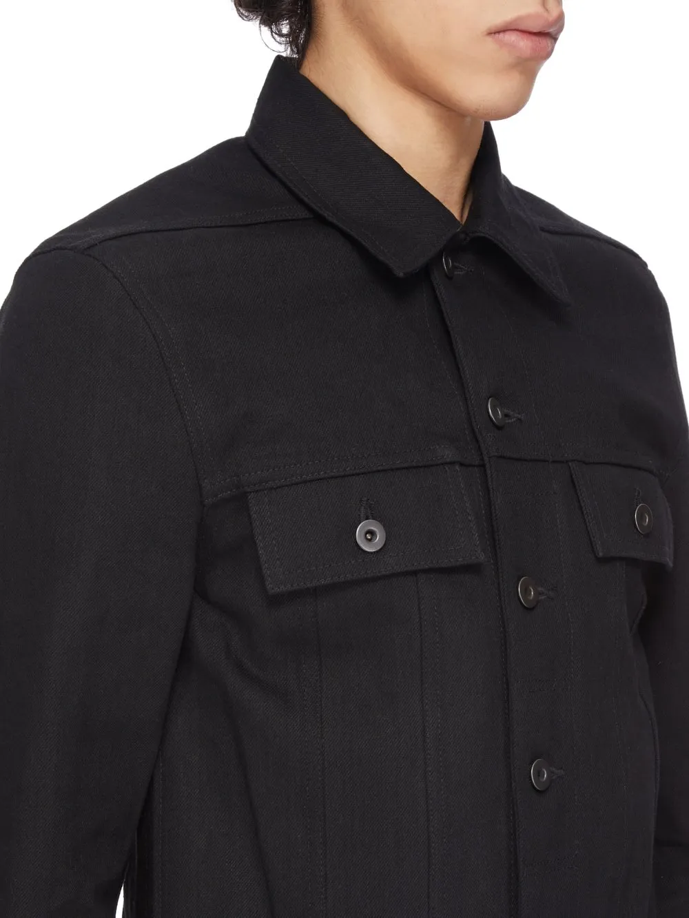 Drkshdw Concordians Trucker Jkt In 16Oz Black Denim