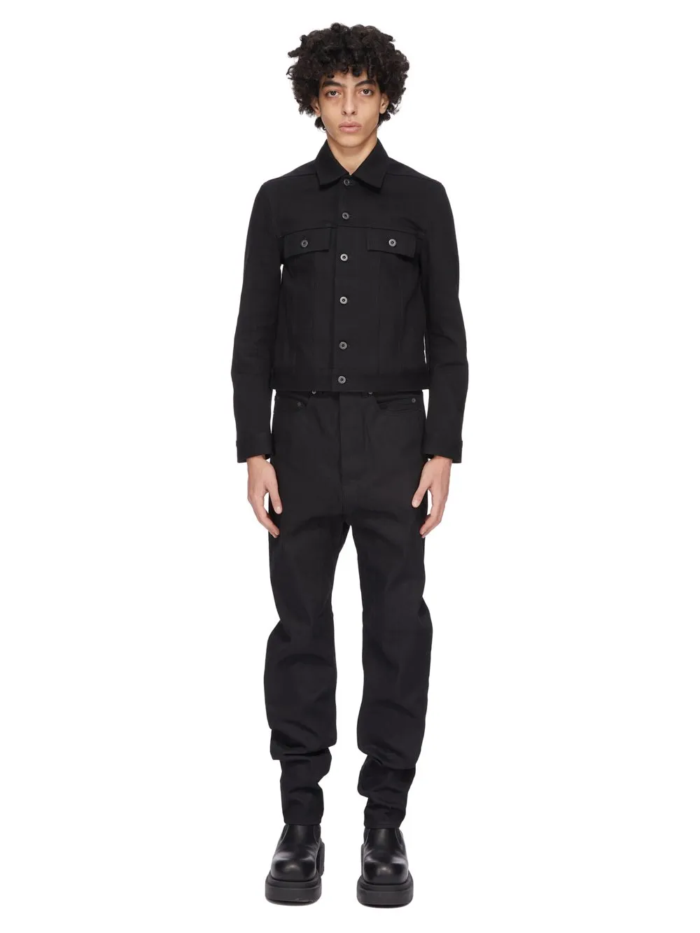 Drkshdw Concordians Trucker Jkt In 16Oz Black Denim