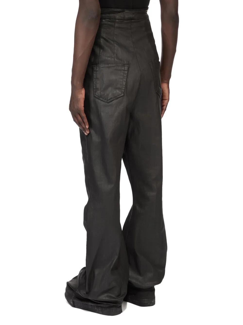 Drkshdw Temple Dirt Bolan In Deep Black Stretch Denim