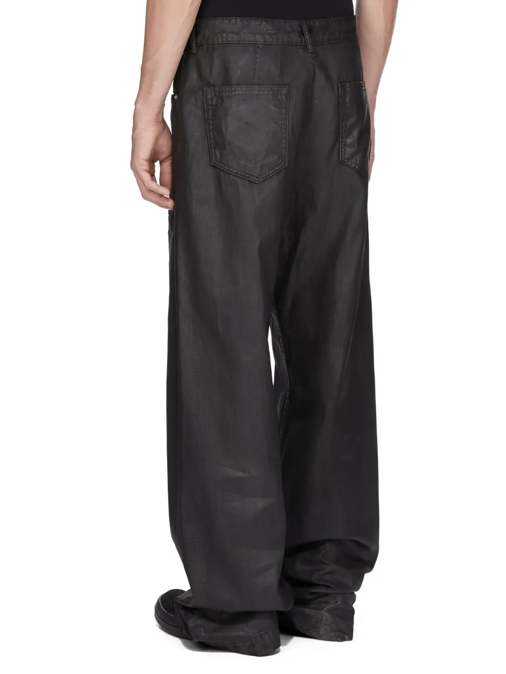 Drkshdw Temple Geth Jeans In Black 8Oz Deep Black Denim