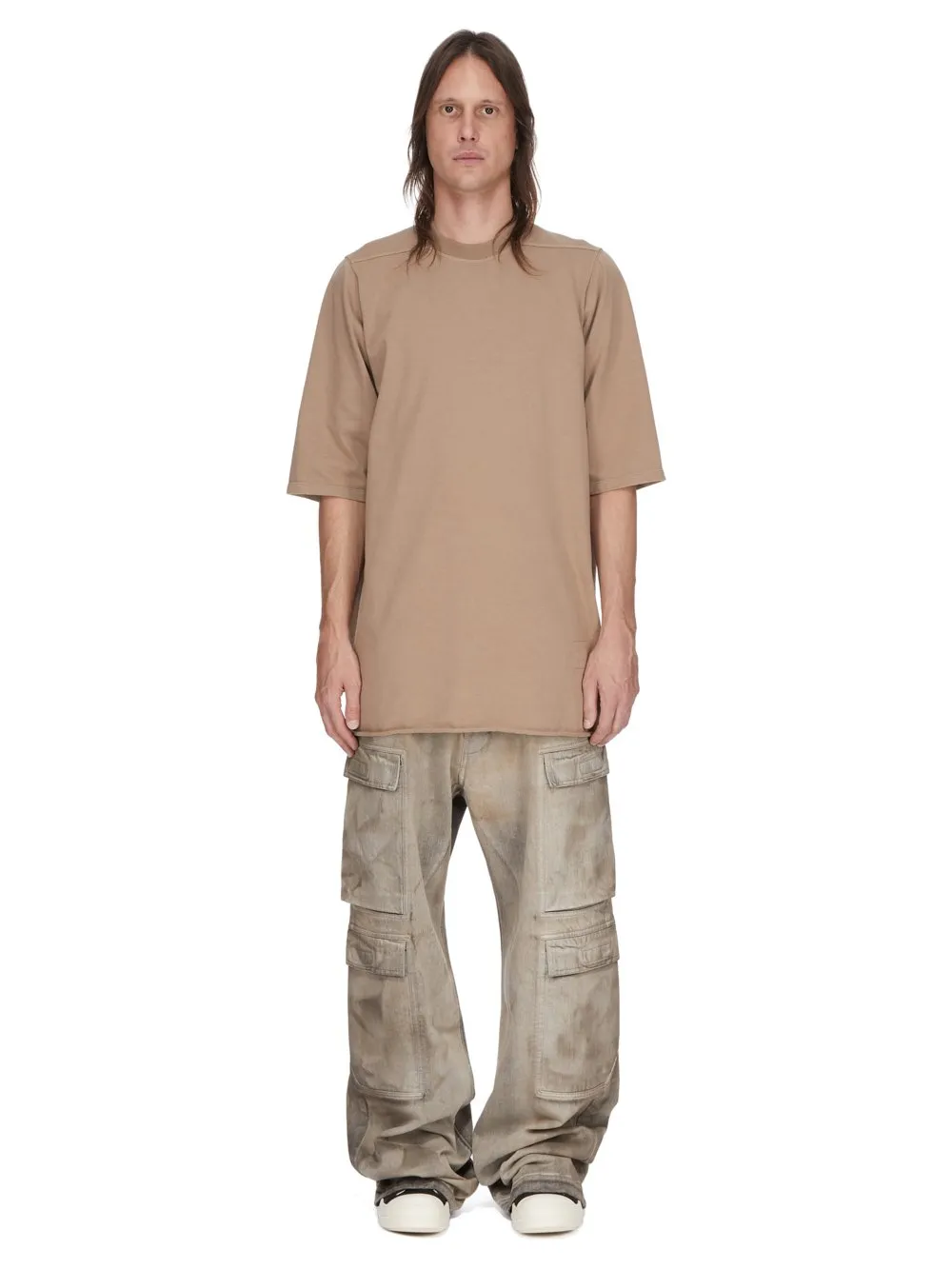 Drkshdw Temple Jumbo Ss T In Flesh Compact Heavy Jersey