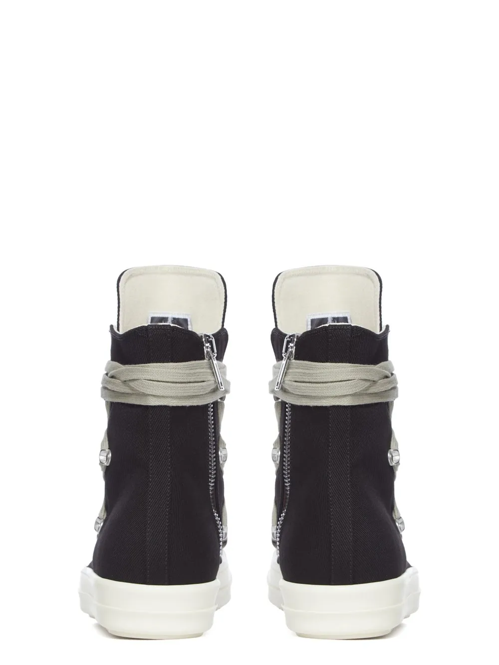 Drkshdw Temple Megalace Sneaks In Black/Milk/Milk 13Oz Overdyed Denim