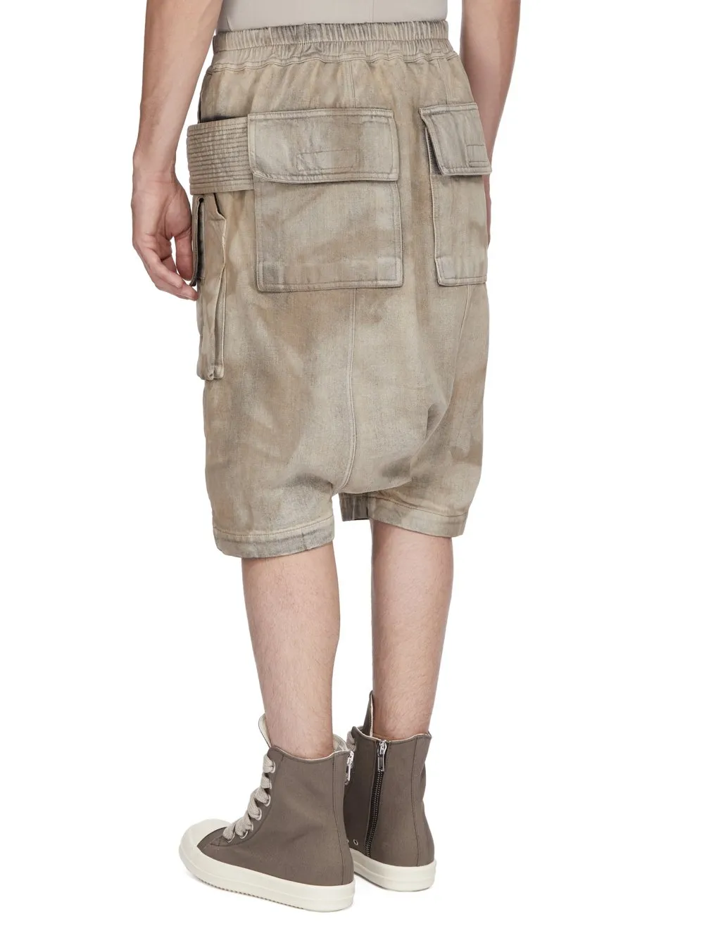 Drkshdw Temple Creatch Cargo Pods In Dust 13Oz Wash Denim