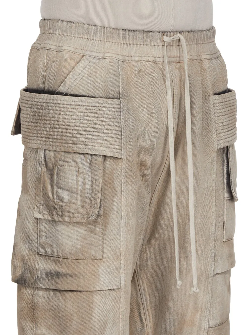 Drkshdw Temple Creatch Cargo Pods In Dust 13Oz Wash Denim