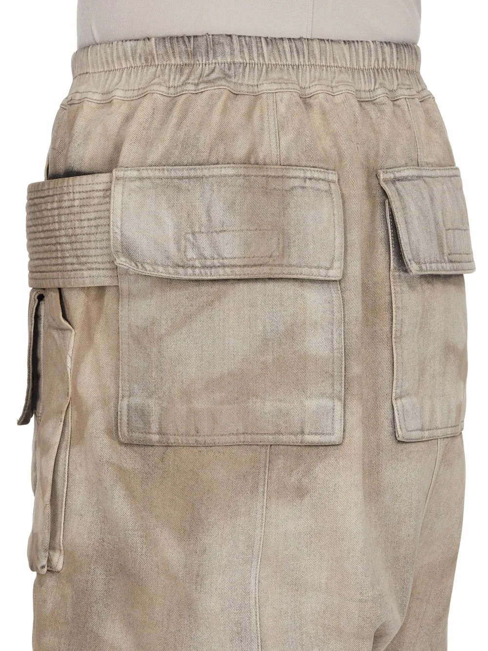 Drkshdw Temple Creatch Cargo Pods In Dust 13Oz Wash Denim