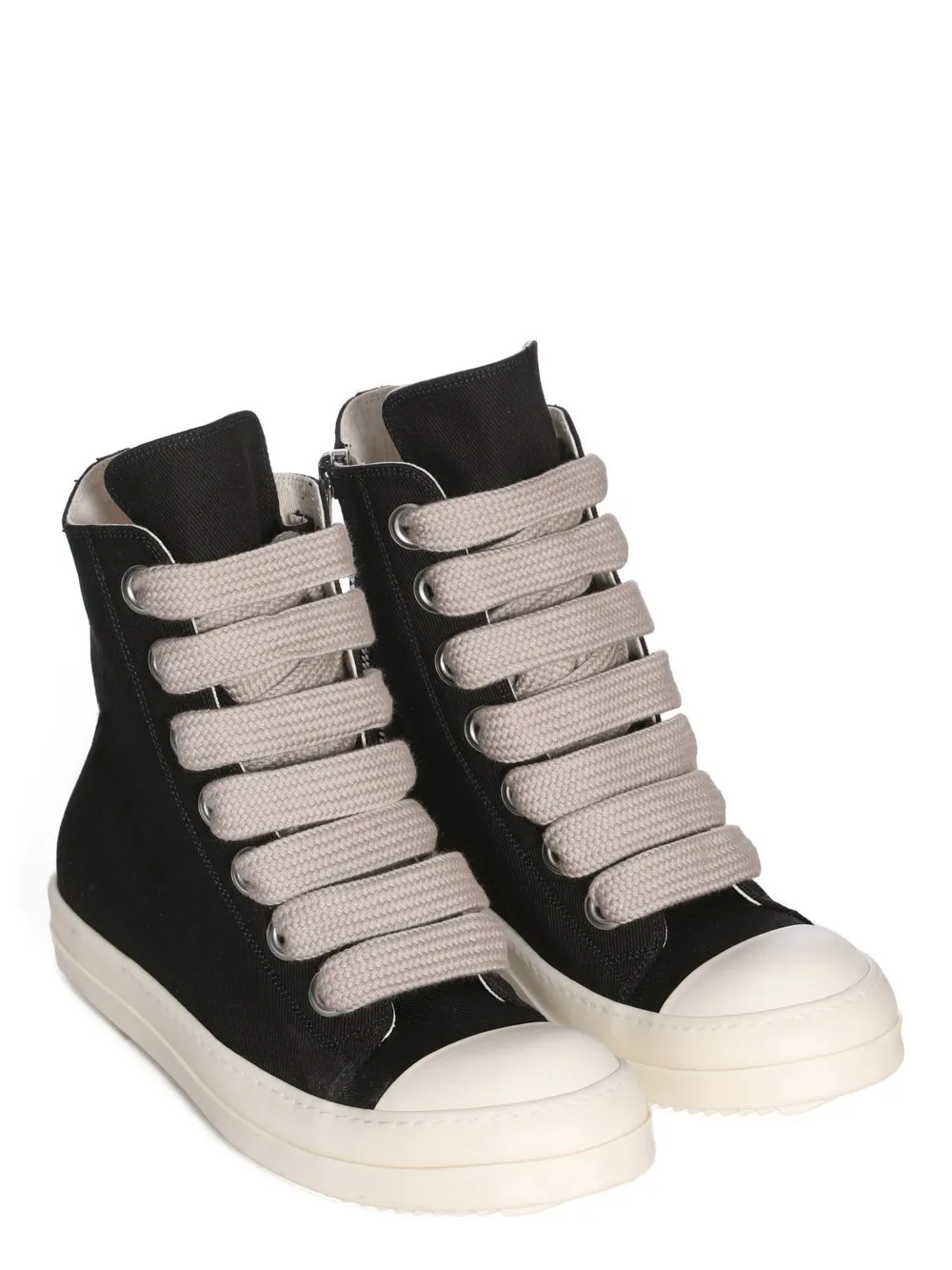Drkshdw Temple Jumbolace Sneaks In Black/Milk/Milk 13Oz Overdyed Denim