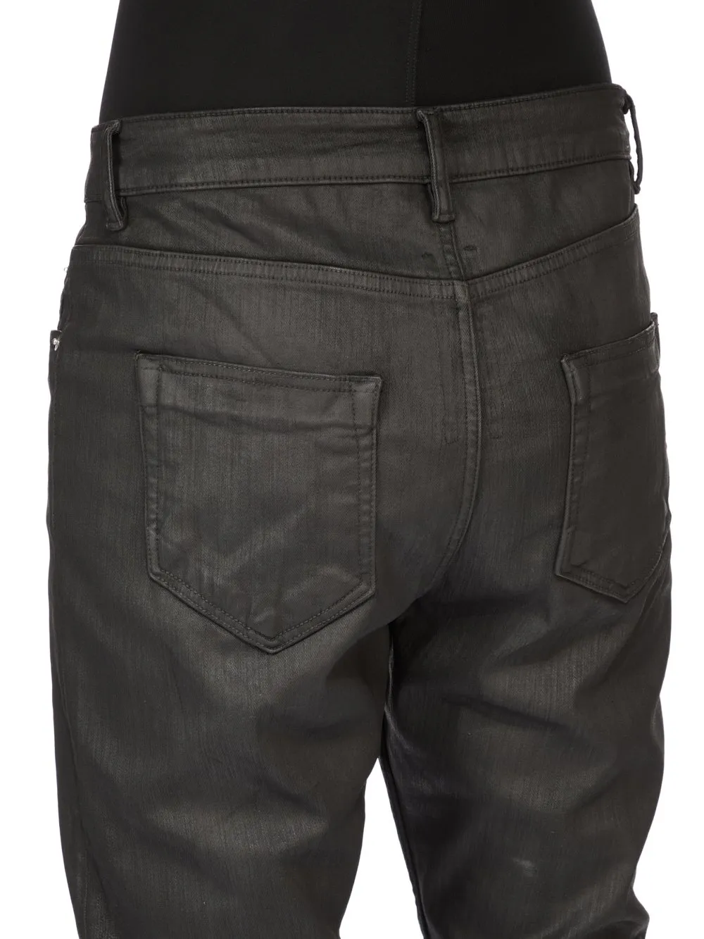 Drkshdw Temple Detroit Cut In Deep Black Stretch Denim