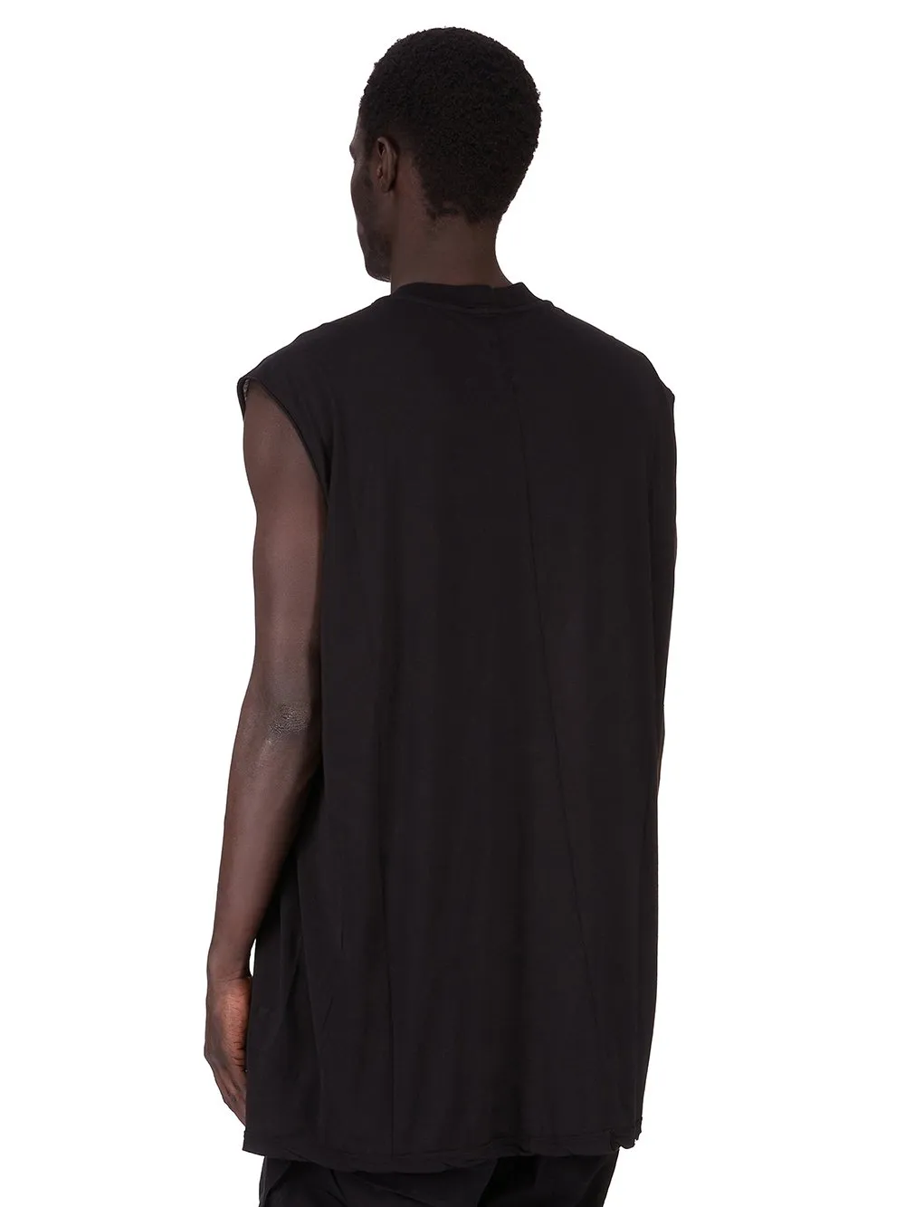 Drkshdw Concordians Tarp T In Black Cotton Gauze Jersey