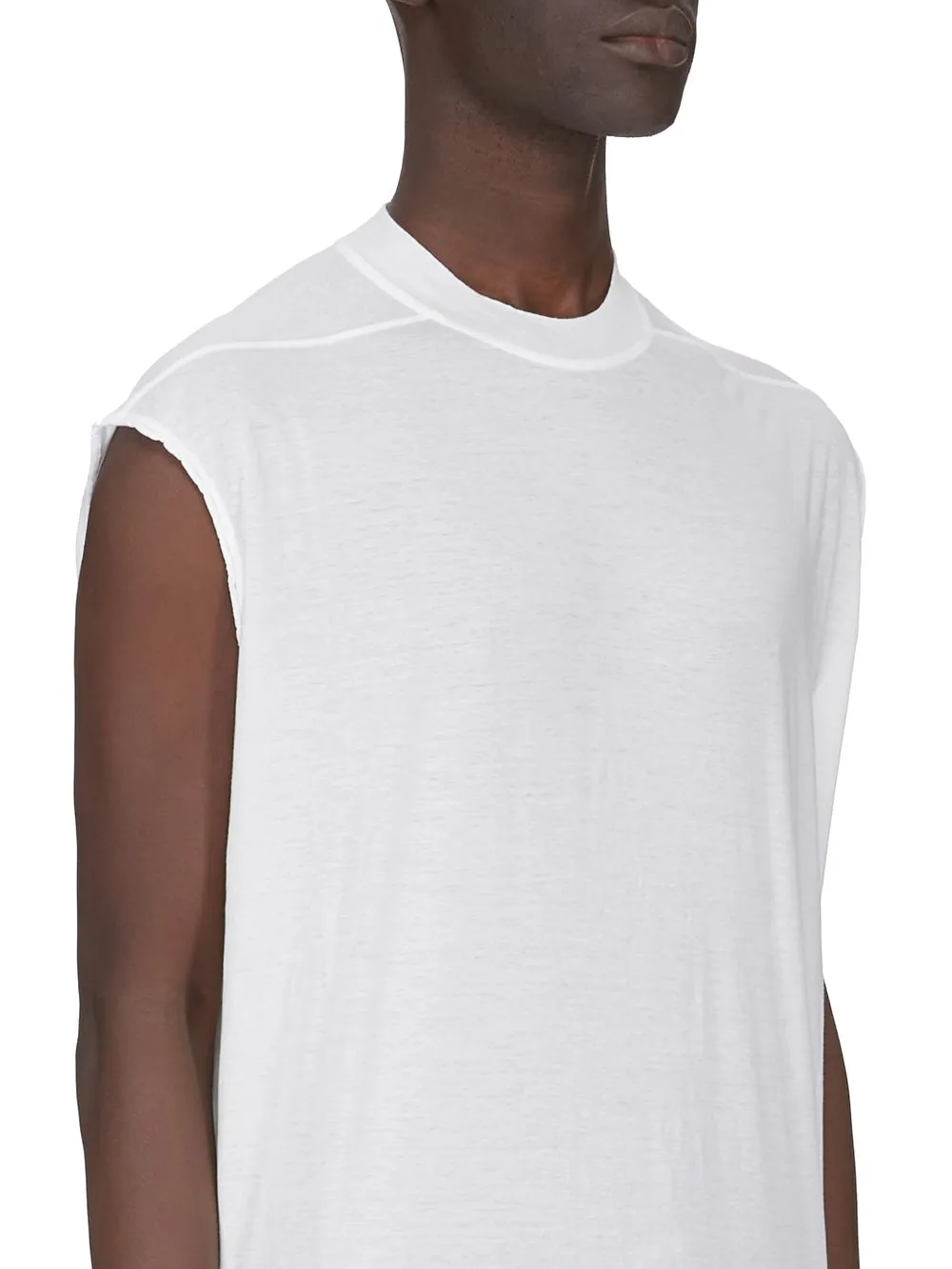 Drkshdw Concordians Tarp T In Milk Cotton Gauze Jersey