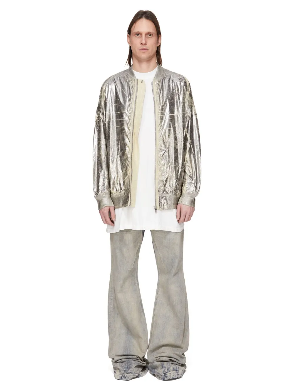 Drkshdw Concordians Tarp T In Milk Medium Weight Cotton Jersey