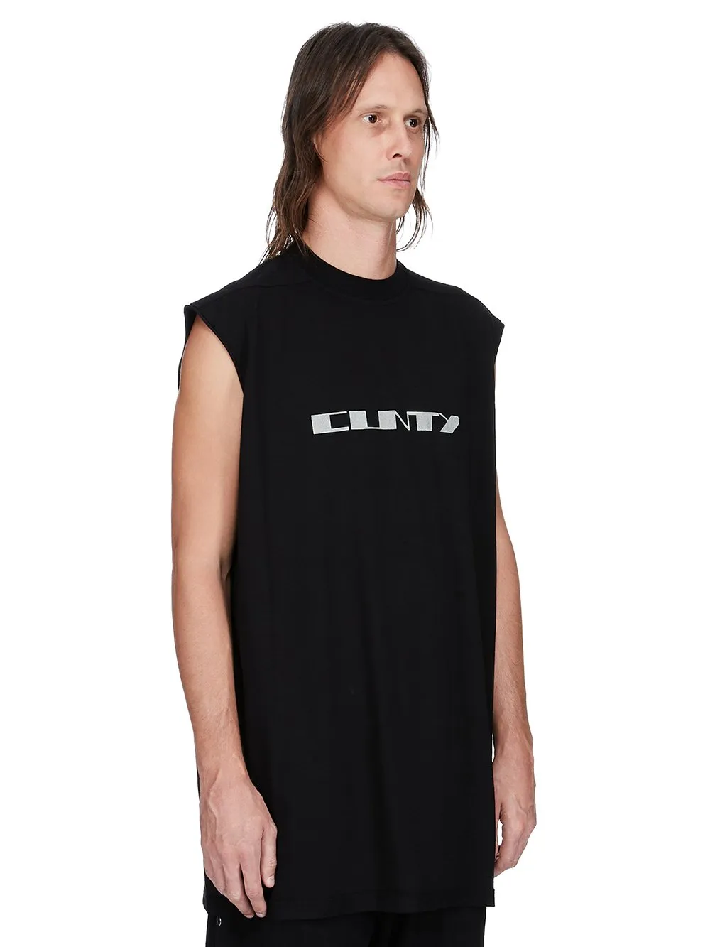 Drkshdw Concordians Tarp T In Black/Pearl Medium Weight Cotton Jersey