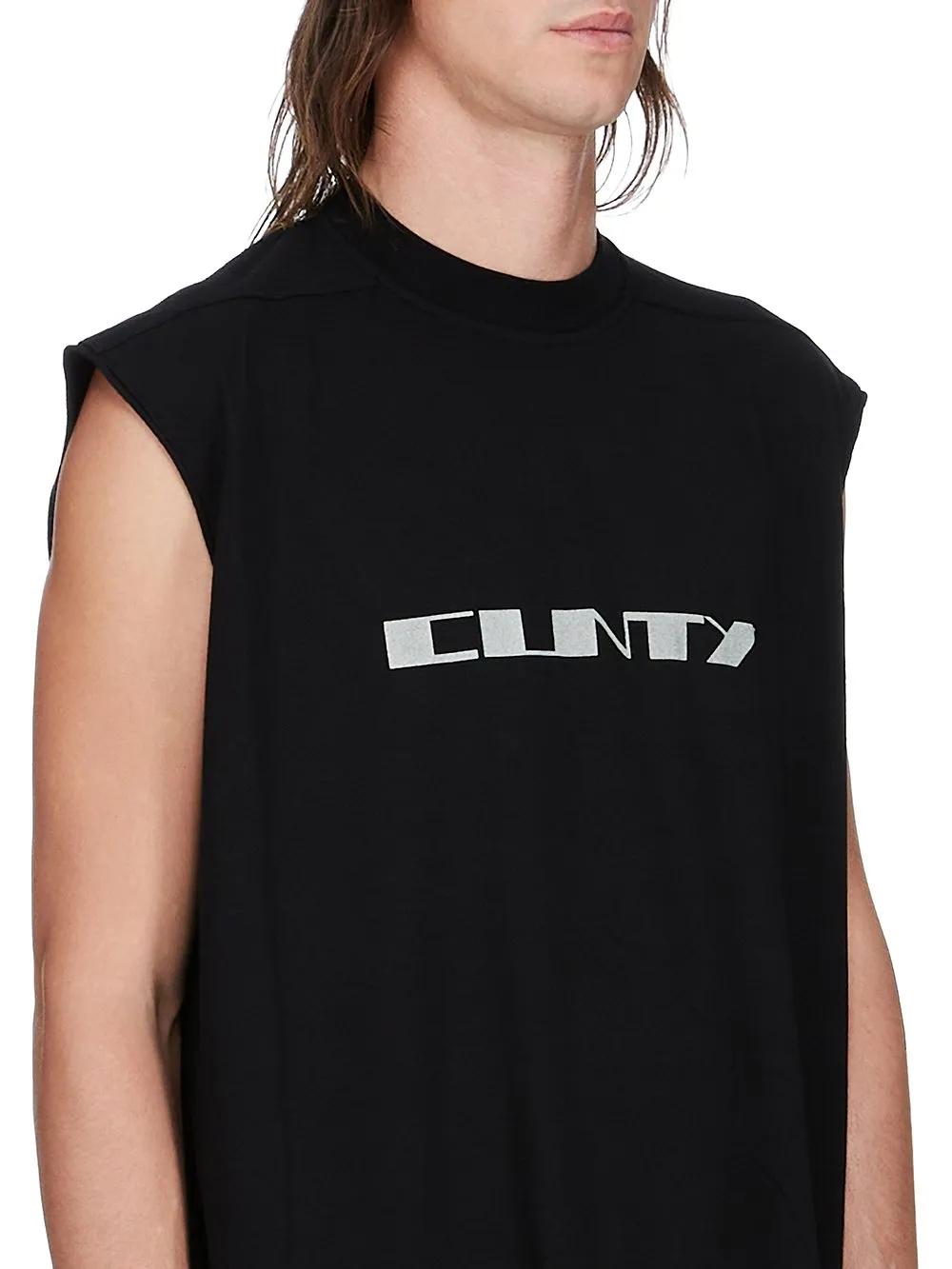Drkshdw Concordians Tarp T In Black/Pearl Medium Weight Cotton Jersey