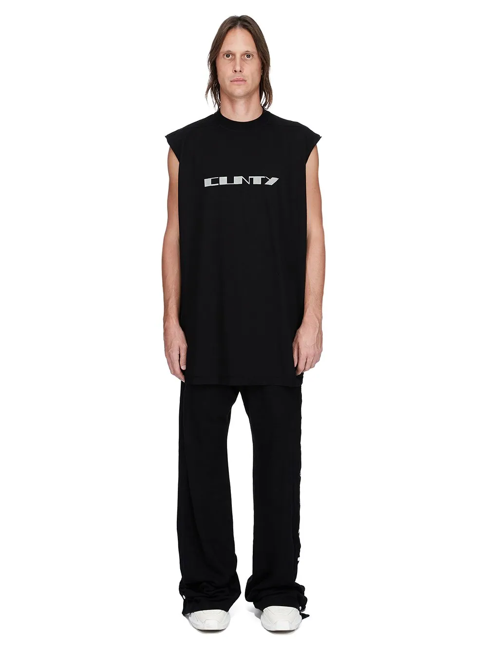 Drkshdw Concordians Tarp T In Black/Pearl Medium Weight Cotton Jersey
