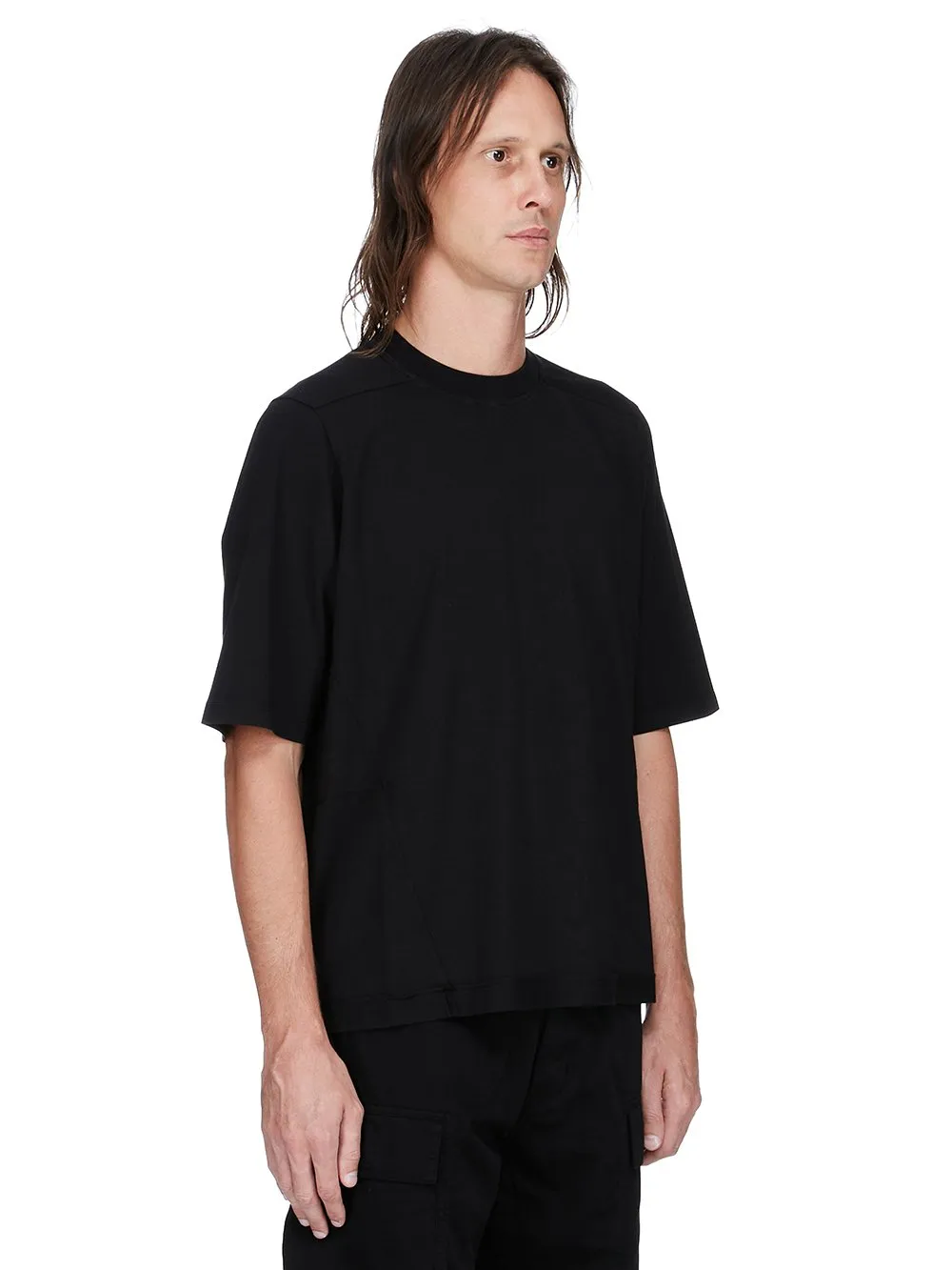 Drkshdw Concordians Walrus T In Black Medium Weight Cotton Jersey
