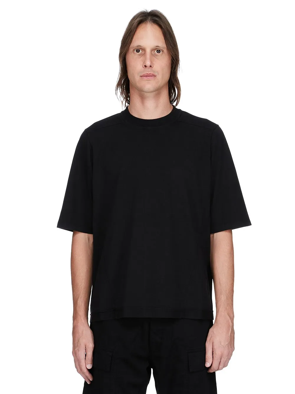 Drkshdw Concordians Walrus T In Black Medium Weight Cotton Jersey