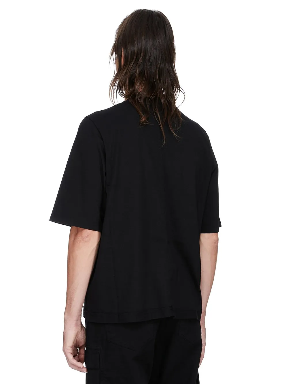 Drkshdw Concordians Walrus T In Black Medium Weight Cotton Jersey