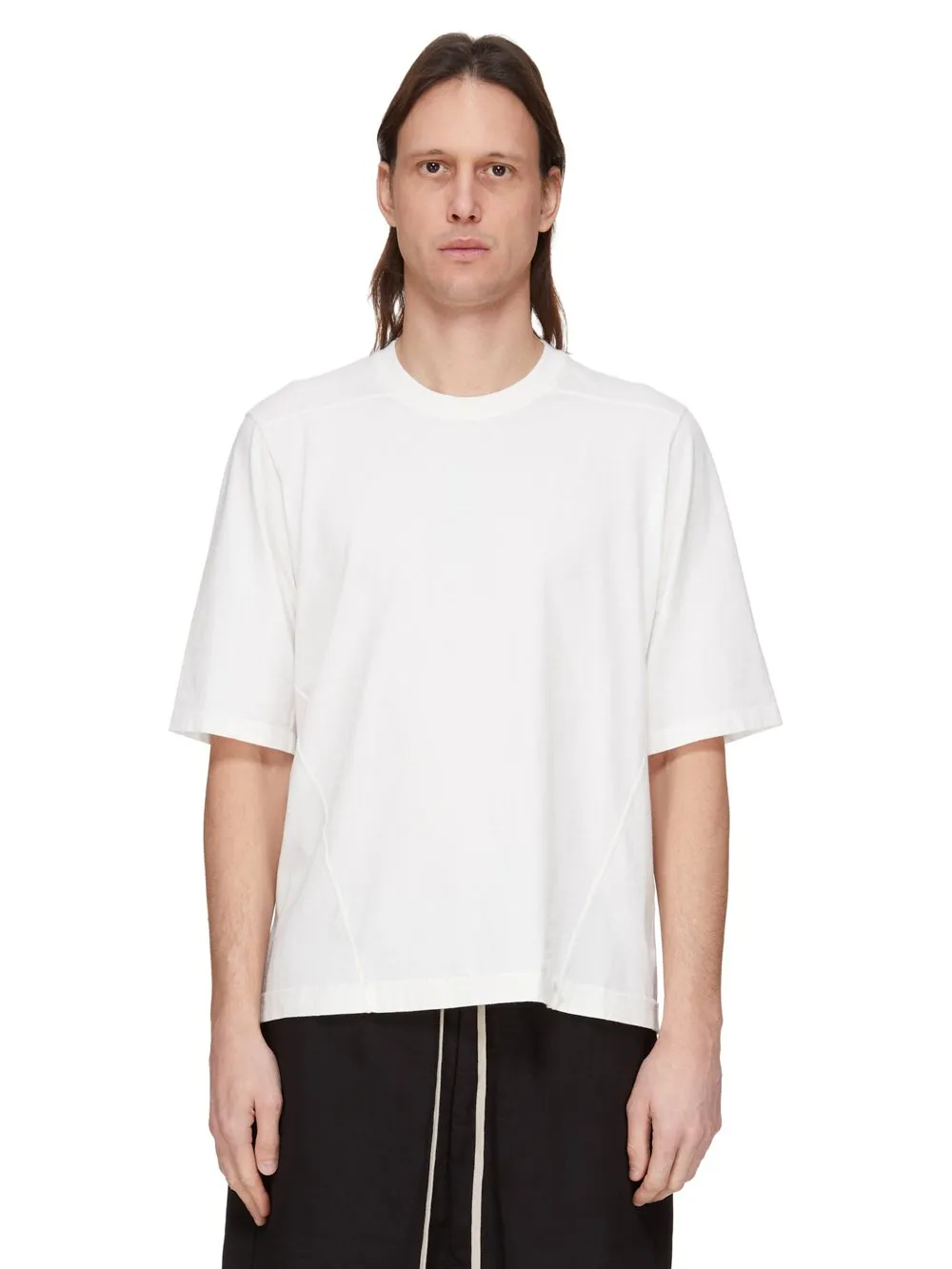 Drkshdw Concordians Walrus T In Milk Medium Weight Cotton Jersey