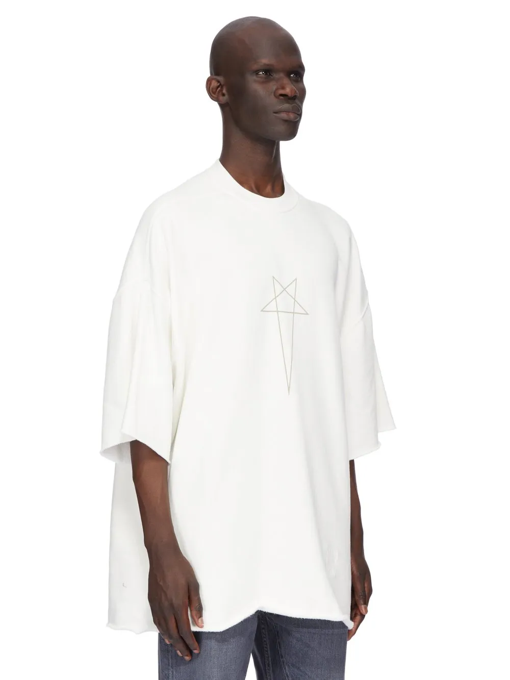Drkshdw Concordians Tommy T In Milk/Pearl Furka Heavy Sweatshirt