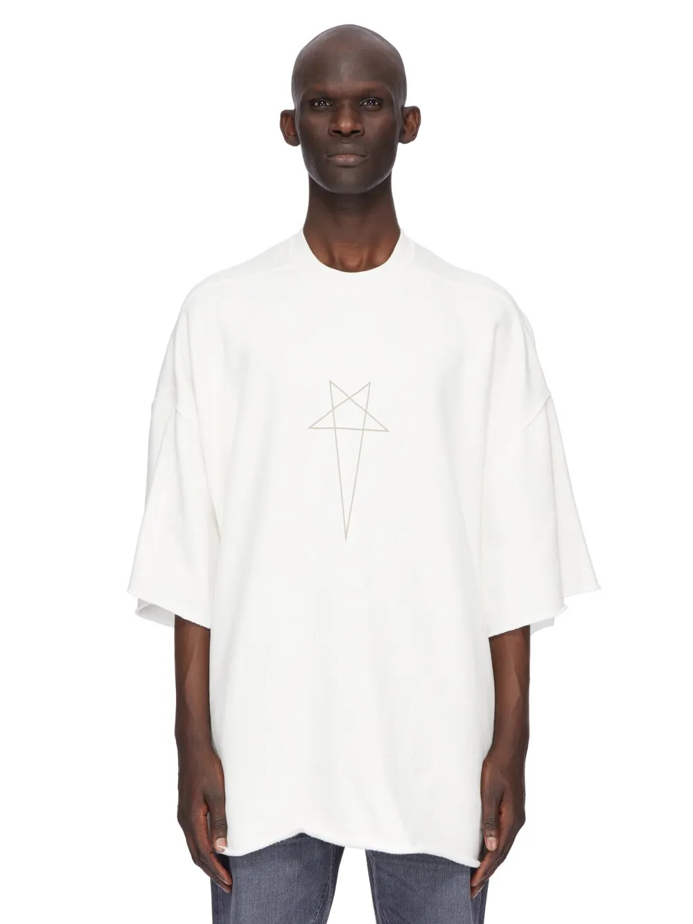 Drkshdw Concordians Tommy T In Milk/Pearl Furka Heavy Sweatshirt
