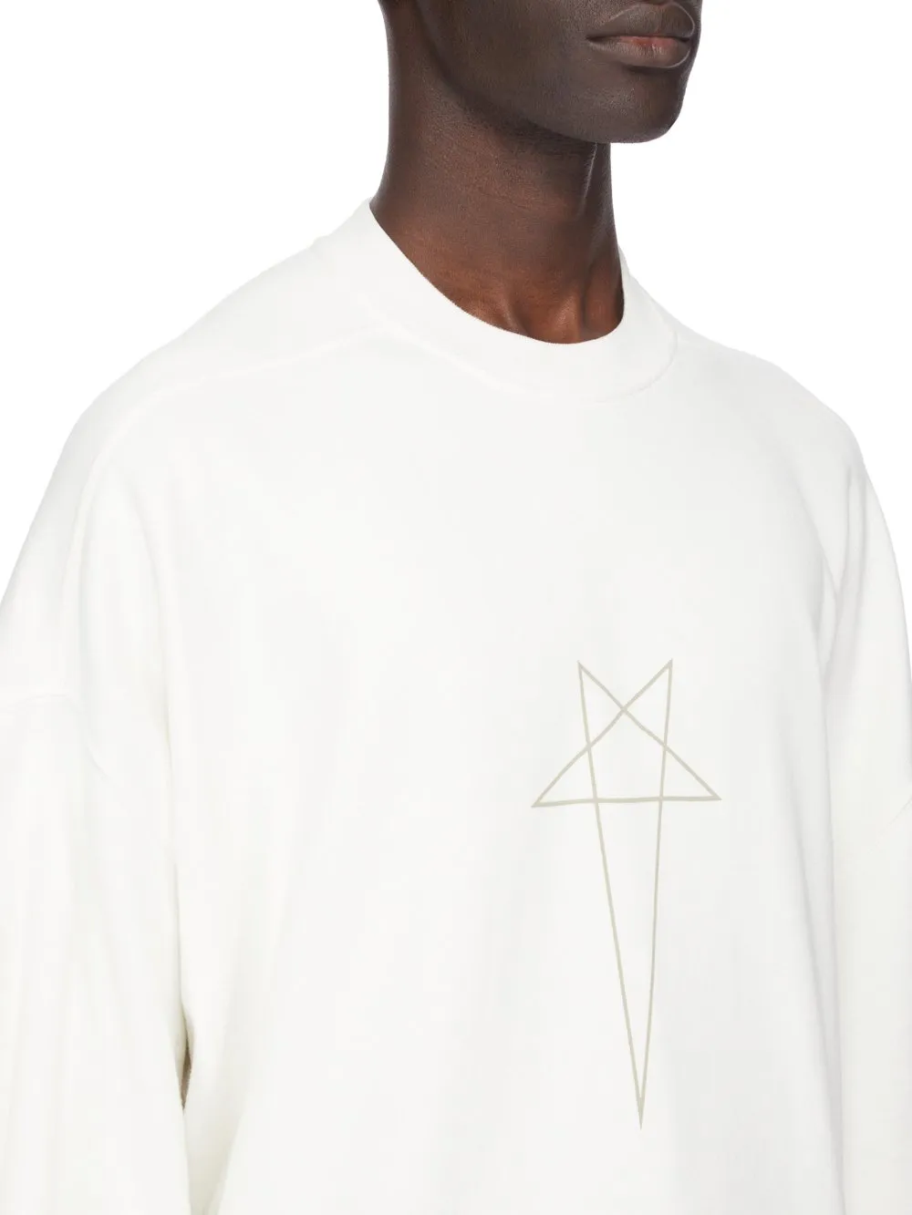 Drkshdw Concordians Tommy T In Milk/Pearl Furka Heavy Sweatshirt
