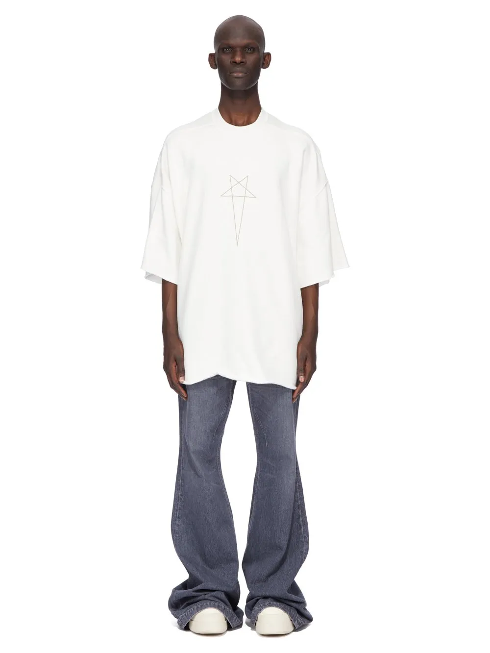 Drkshdw Concordians Tommy T In Milk/Pearl Furka Heavy Sweatshirt