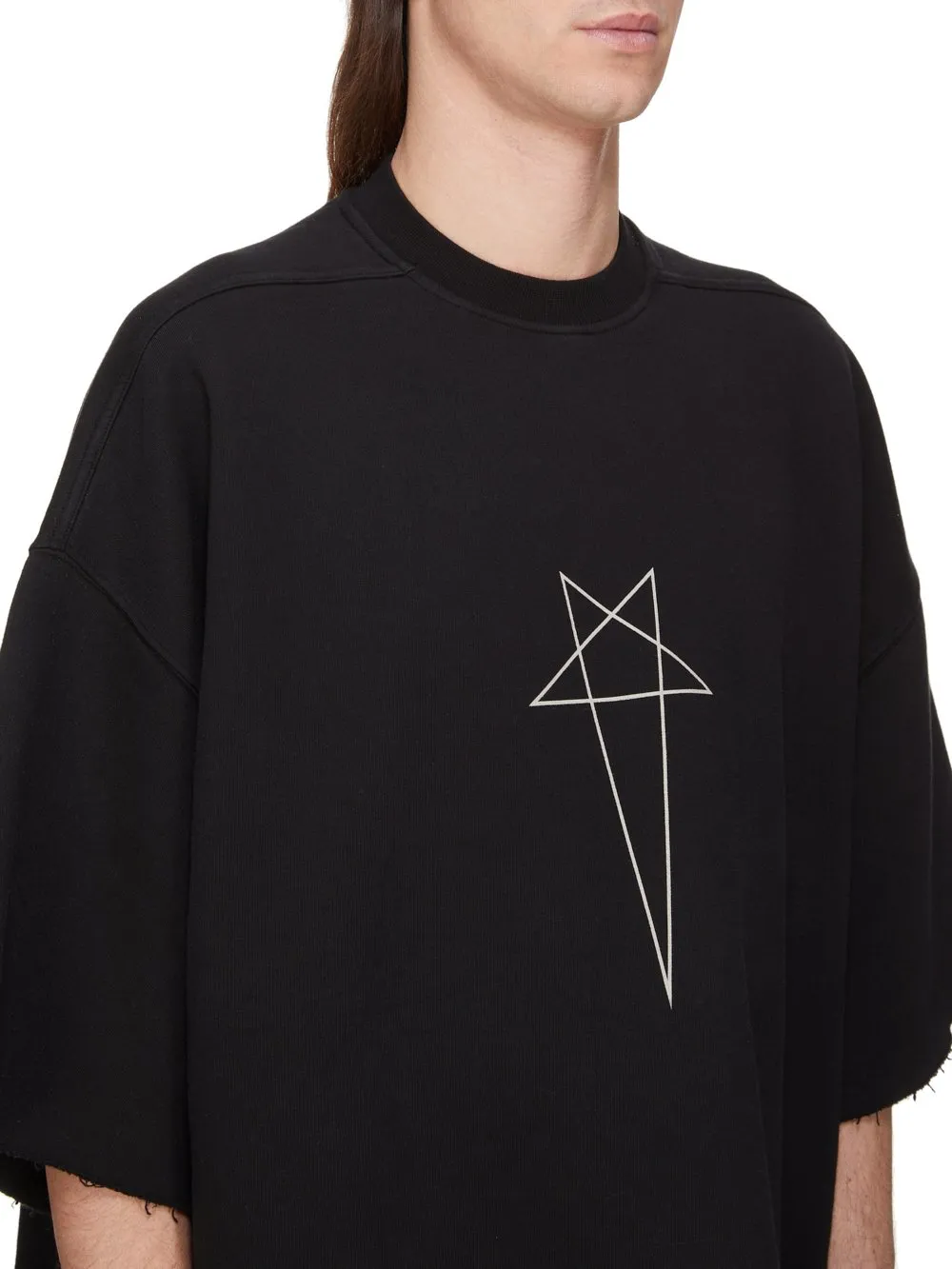 Drkshdw Concordians Tommy T In Black/Pearl Furka Heavy Sweatshirt