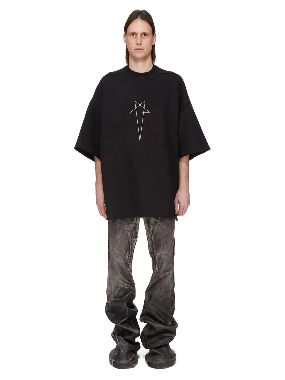 Drkshdw Concordians Tommy T In Black/Pearl Furka Heavy Sweatshirt