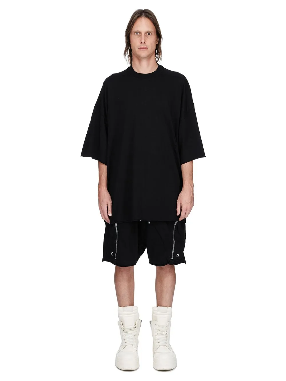 Drkshdw Concordians Tommy T In Black Medium Weight Cotton Jersey