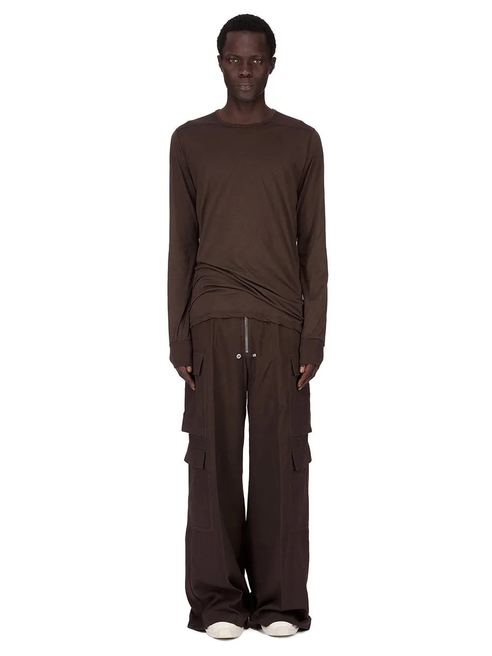 Drkshdw Concordians Ls Level T In Dark Dust Cotton Gauze Jersey
