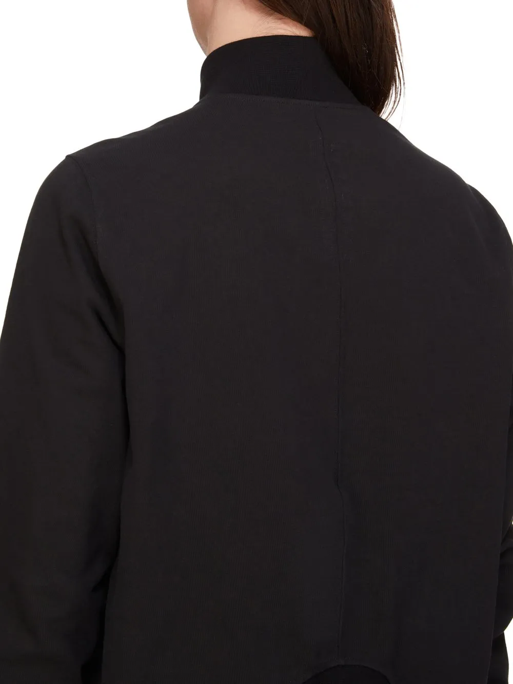 Drkshdw Concordians Headon Dbl Sweater In Black Compact Heavy Jersey