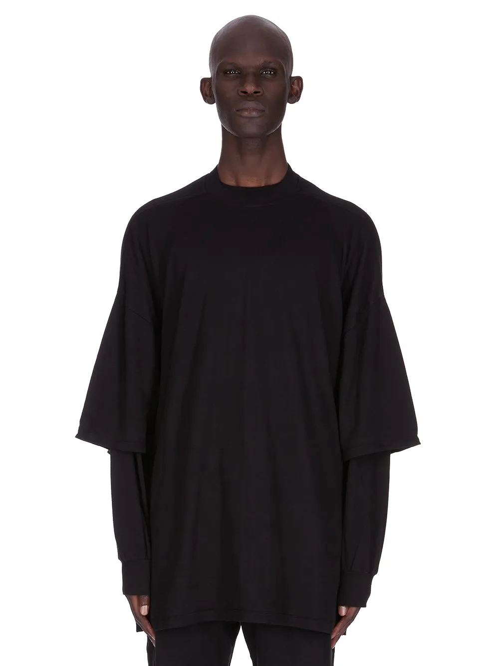 Drkshdw Concordians Tommy Hustler Sweat In Black Double Brushed Jersey.