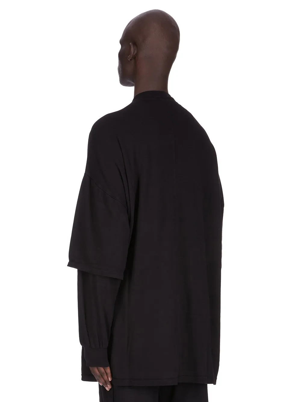 Drkshdw Concordians Tommy Hustler Sweat In Black Double Brushed Jersey.