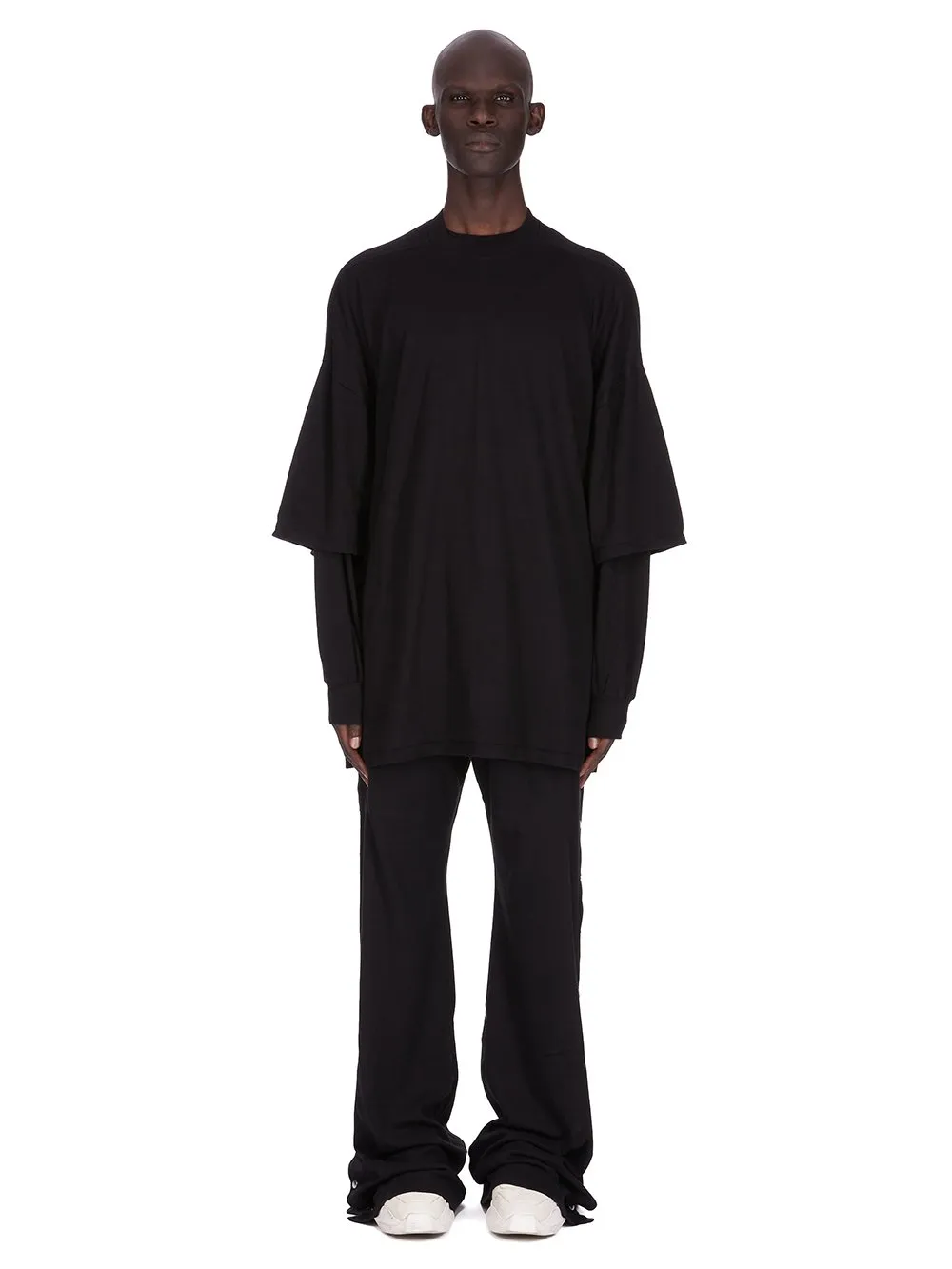 Drkshdw Concordians Tommy Hustler Sweat In Black Double Brushed Jersey.