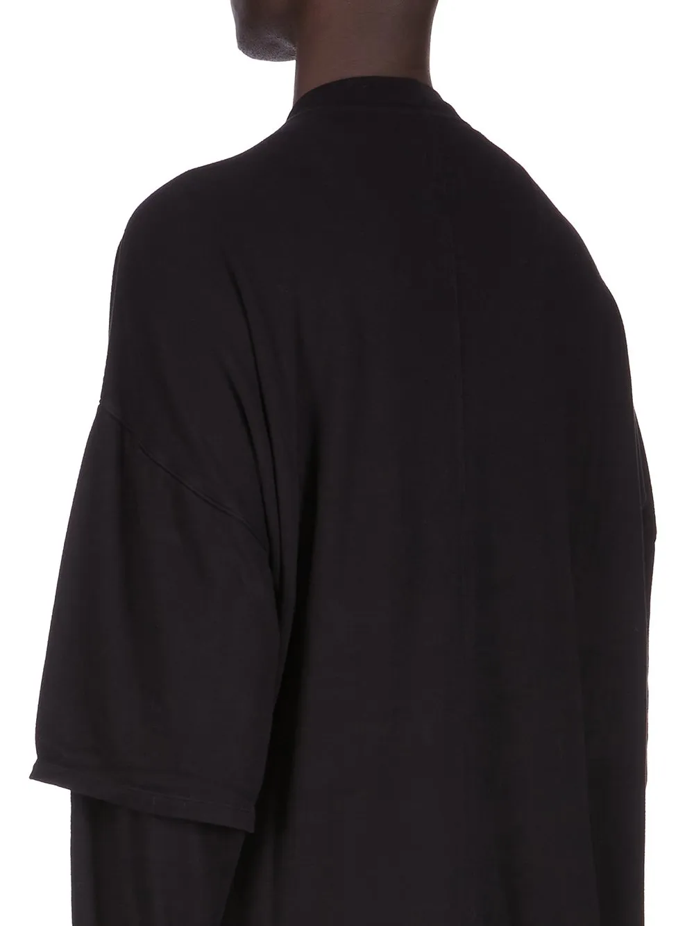 Drkshdw Concordians Tommy Hustler Sweat In Black Double Brushed Jersey.