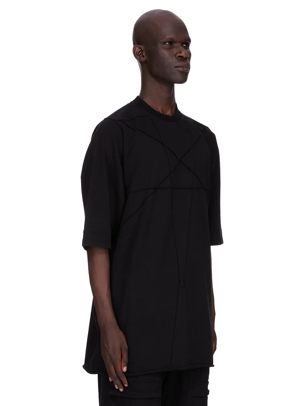 Drkshdw Concordians Jumbo Ss T In Black Compact Heavy Jersey