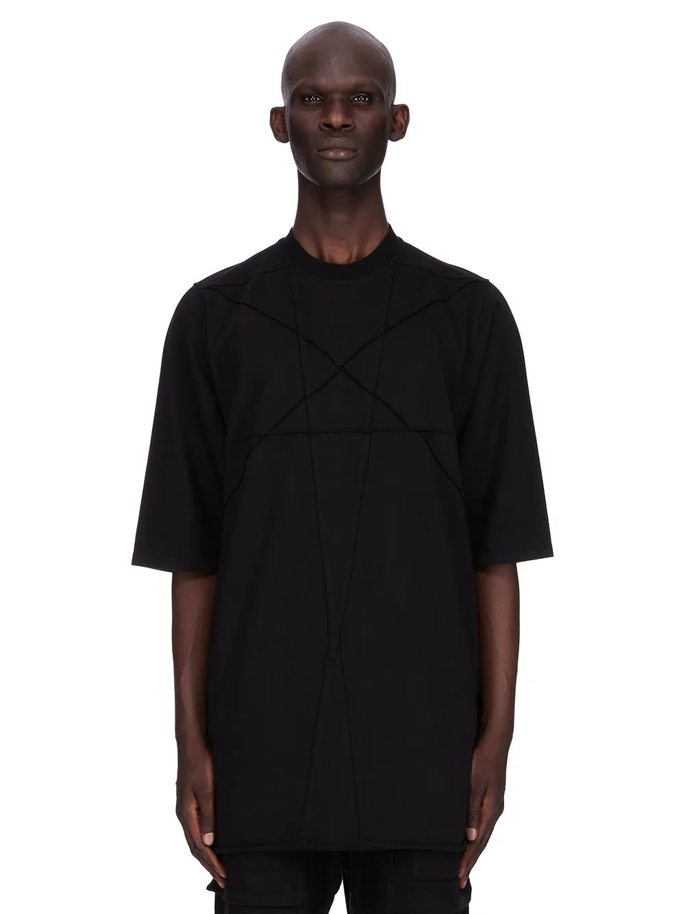 Drkshdw Concordians Jumbo Ss T In Black Compact Heavy Jersey